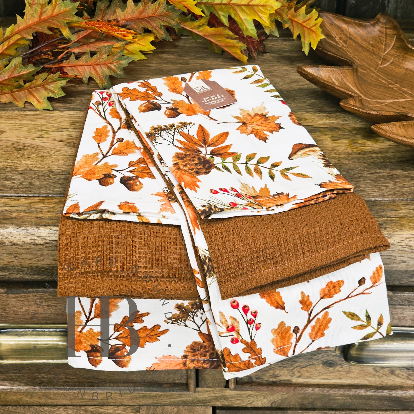 Autumn Tea Towels - Pack of Three