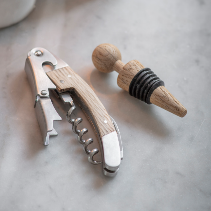 Classic Bottle Opener & Stopper Set