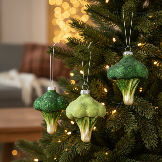 Glass Broccoli Bauble