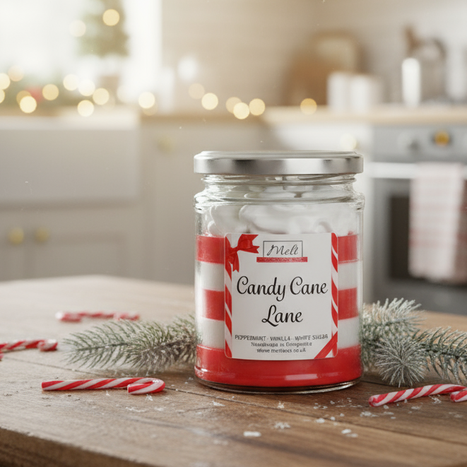 Candy Cane Lane - Jam Jar Candle
