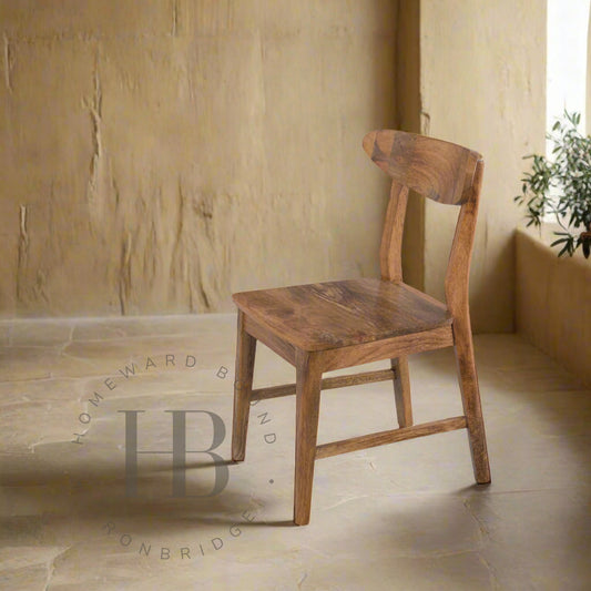 Scandi Mango Curve Back Chair