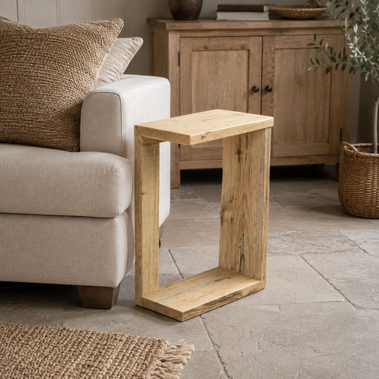Reclaimed Nordic Spruce Side Table