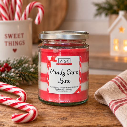Candy Cane Lane - Jam Jar Candle