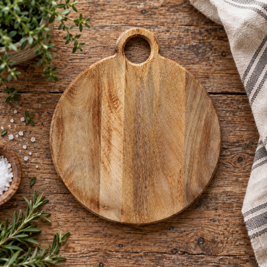 33cm Ring Handle Mango Board