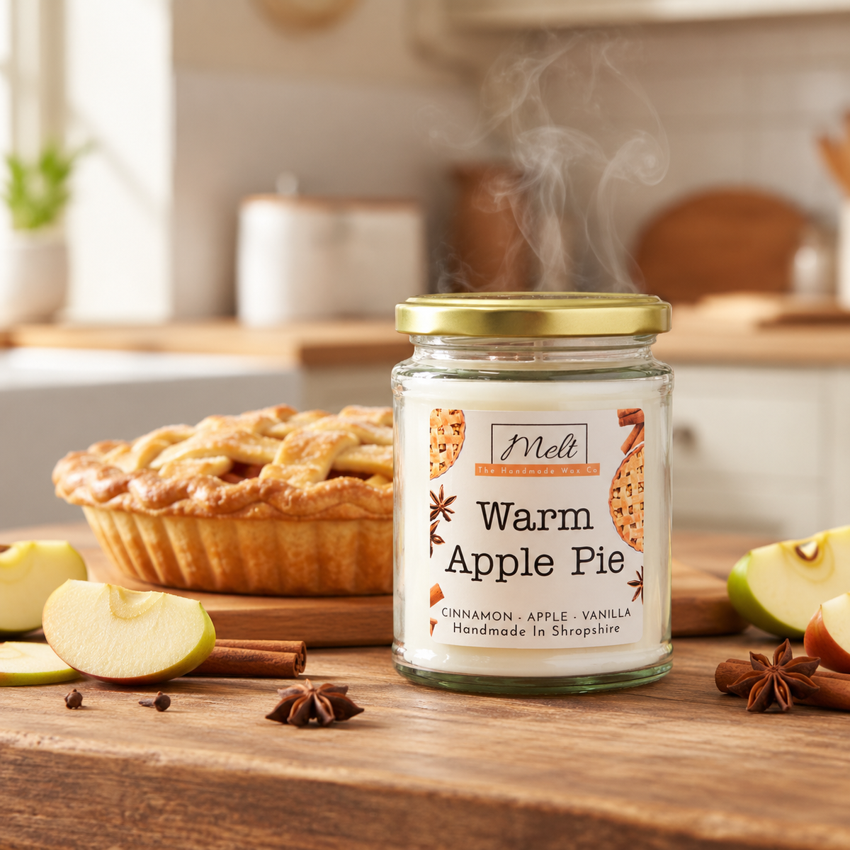 Warm Apple Pie - Jam Jar Candle