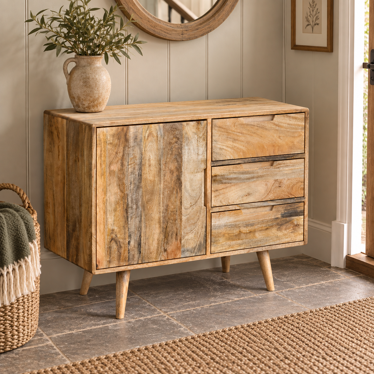 Scandi Mango Short Sideboard