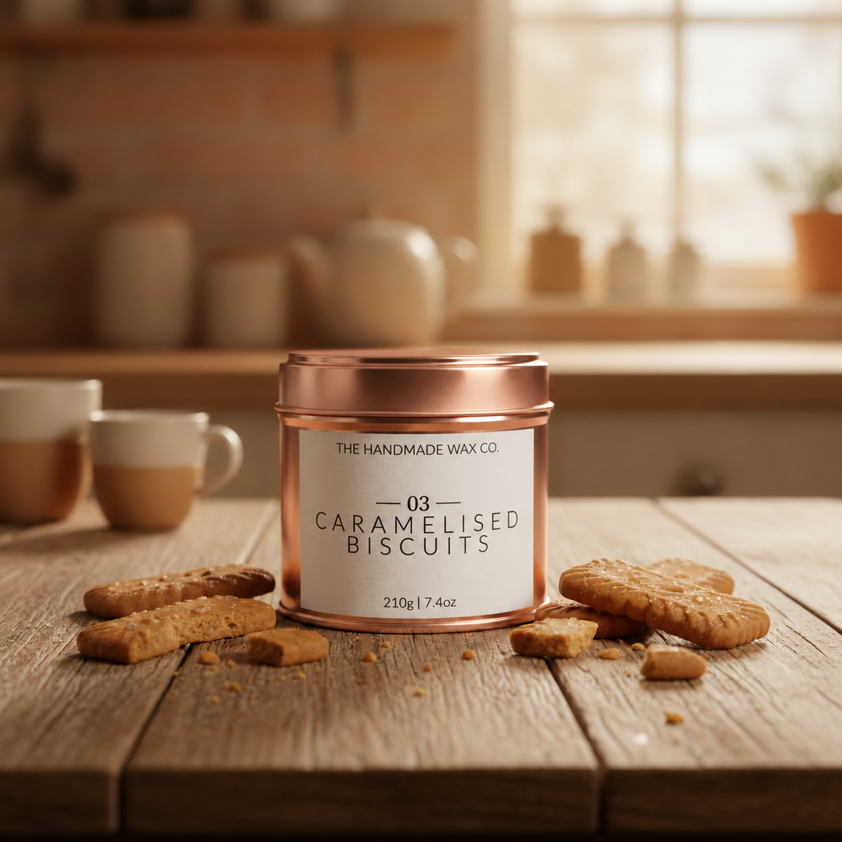 Caramelised Biscuits - Tinned Candle