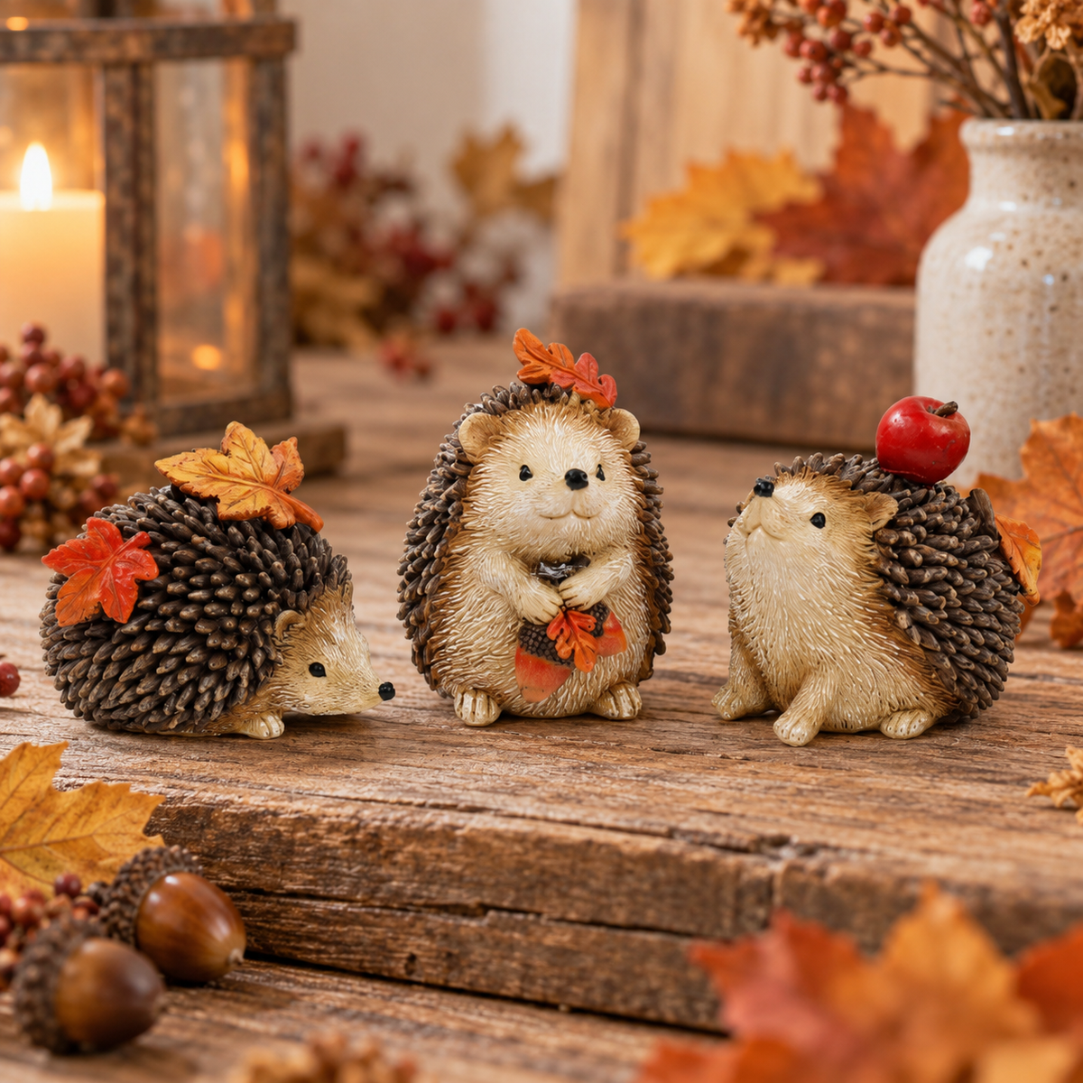 Autumnal Hedgehog Ornaments