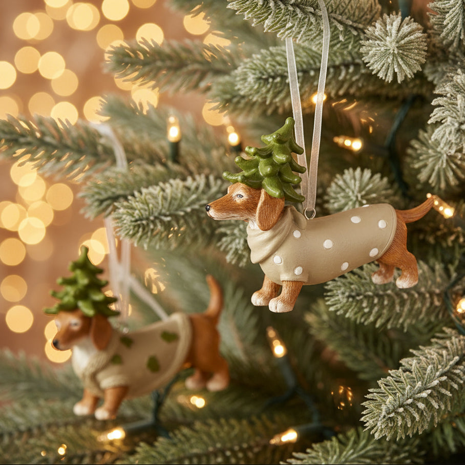 Christmas Sausage Dog Hanger