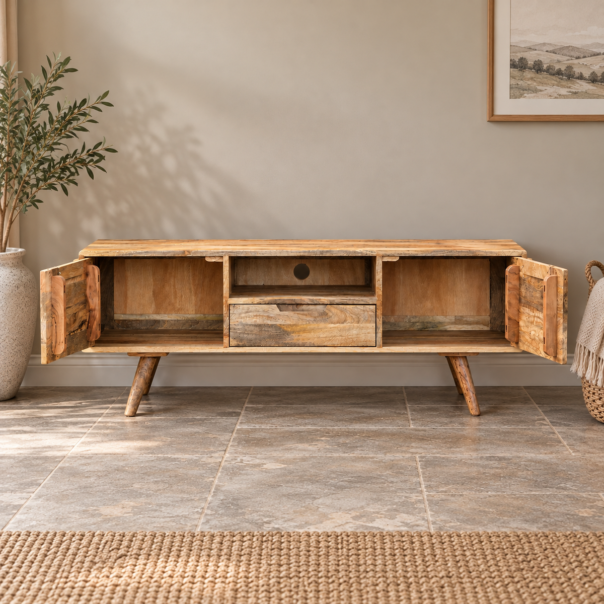 Scandi Mango Large TV Unit
