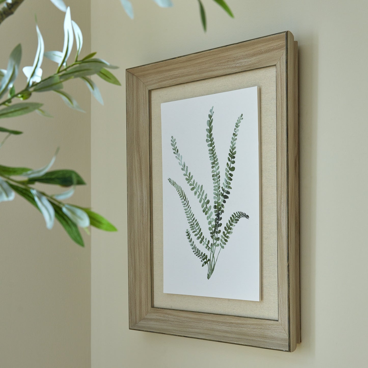 Watercolour Delicate Fern in Frame