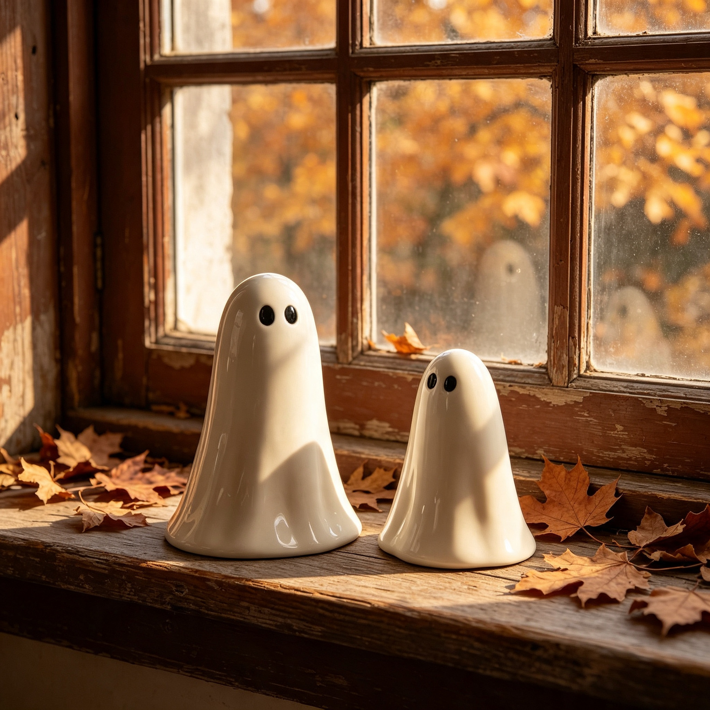 Small Ceramic Ghost Ornaments