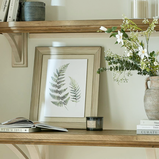 Watercolour Fern Duo in Frame