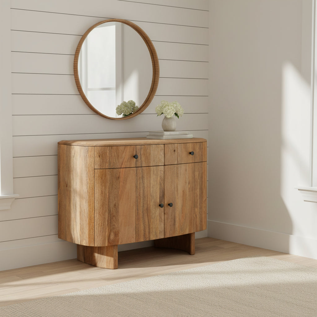 'Crescent' Mango Small Sideboard