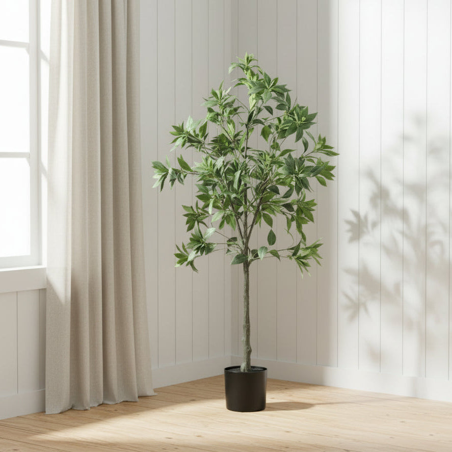 130cm Artificial Japonica Tree - Potted
