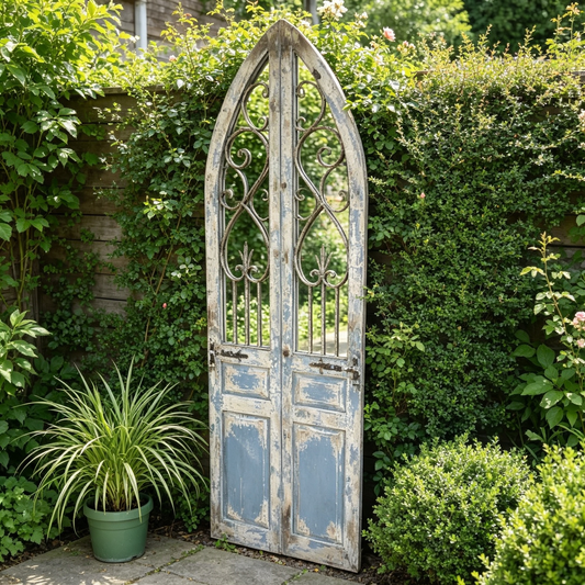 Large Rustic Door Mirror