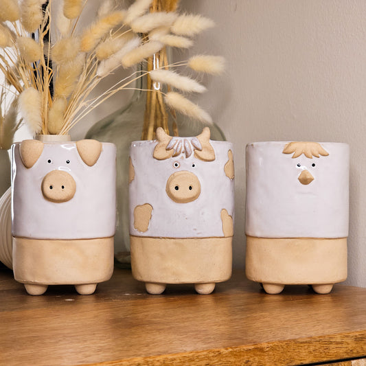 Large Farm Animal Wax Warmers - Pig - Cow - Chicken