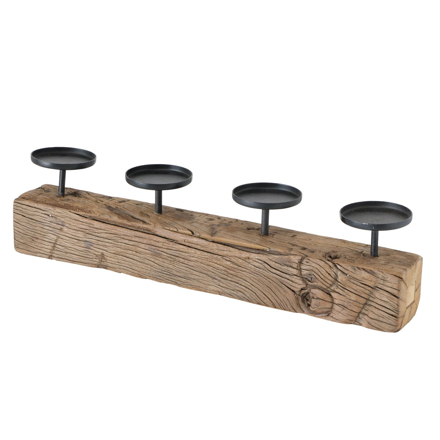 Recycled Wood Candle Holder