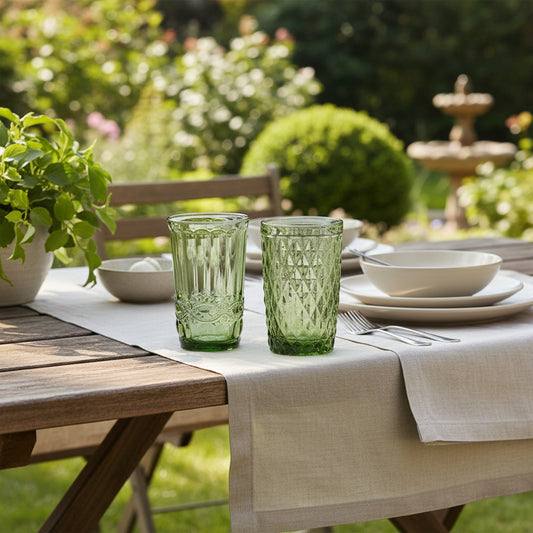 Aurora Glass Tumblers - Green