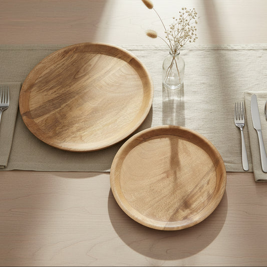 Mango Wood Charger Plates
