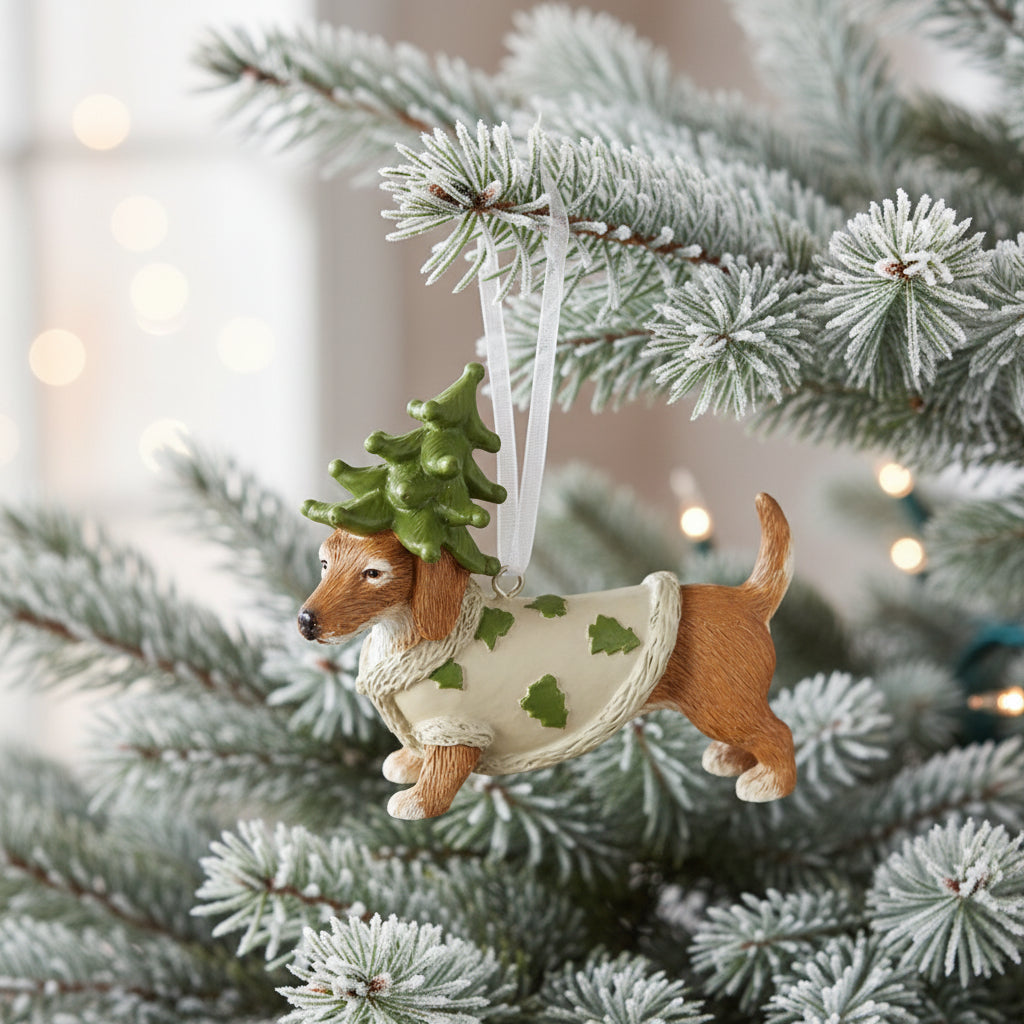 Christmas Sausage Dog Hanger