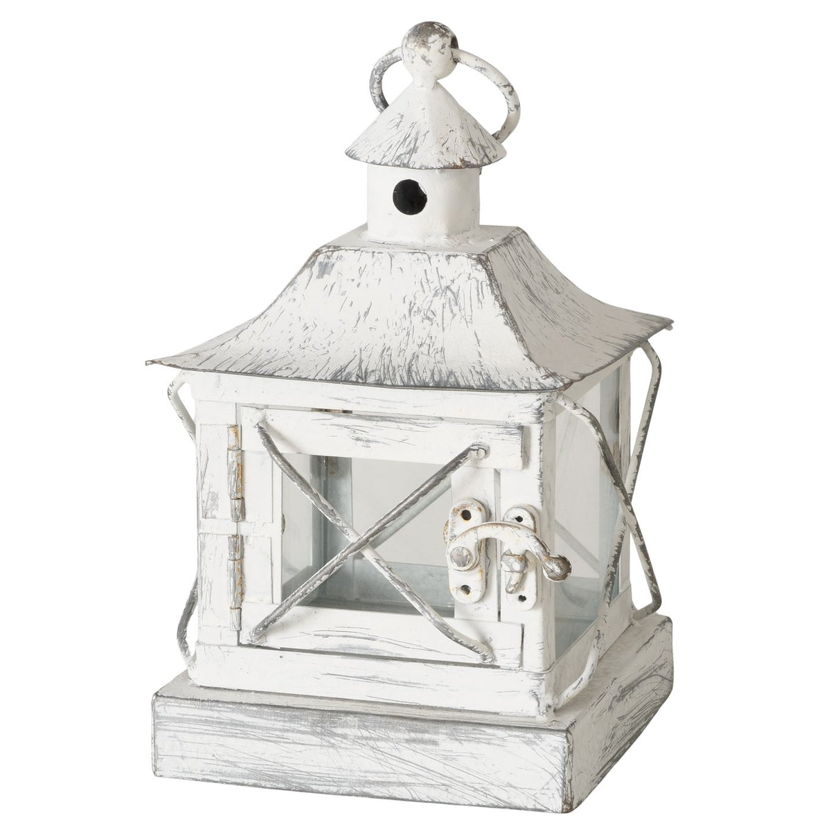 Set of 2 Squat White Lanterns