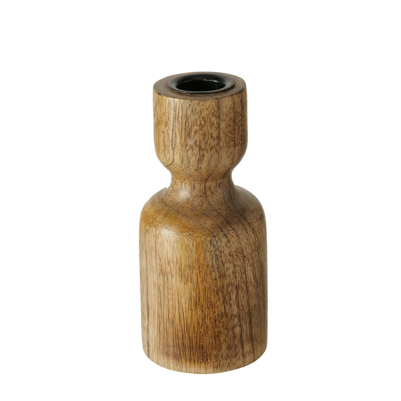 Mango Wood Candle Holders - Set of 3