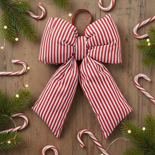 Giant Candy Stripe Bow