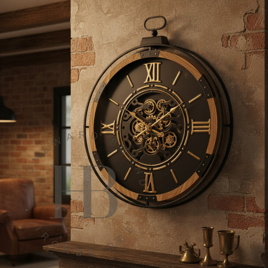 Giant Cog Wall Clock