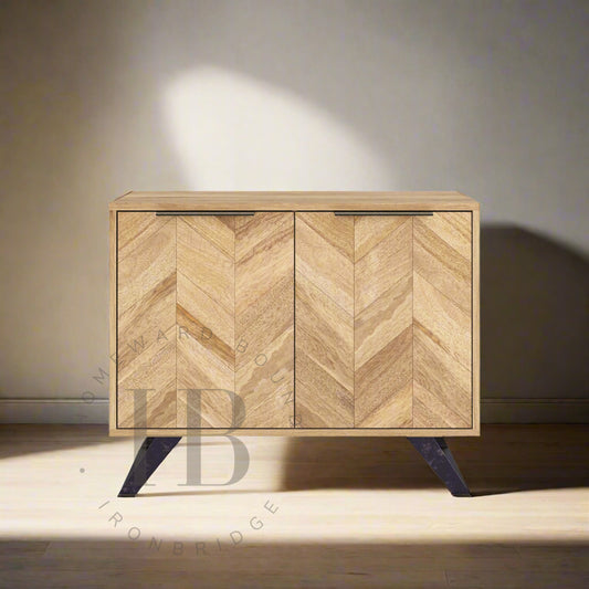 Mango Short Herringbone Sideboard