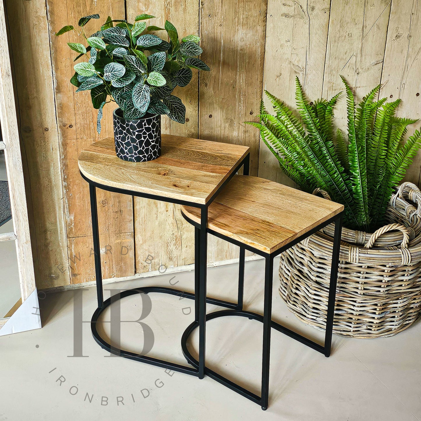 Half Round Large Nest of Tables