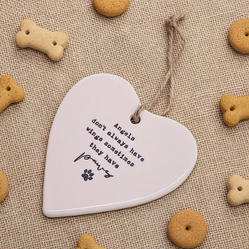 Ceramic Heart - Paws...