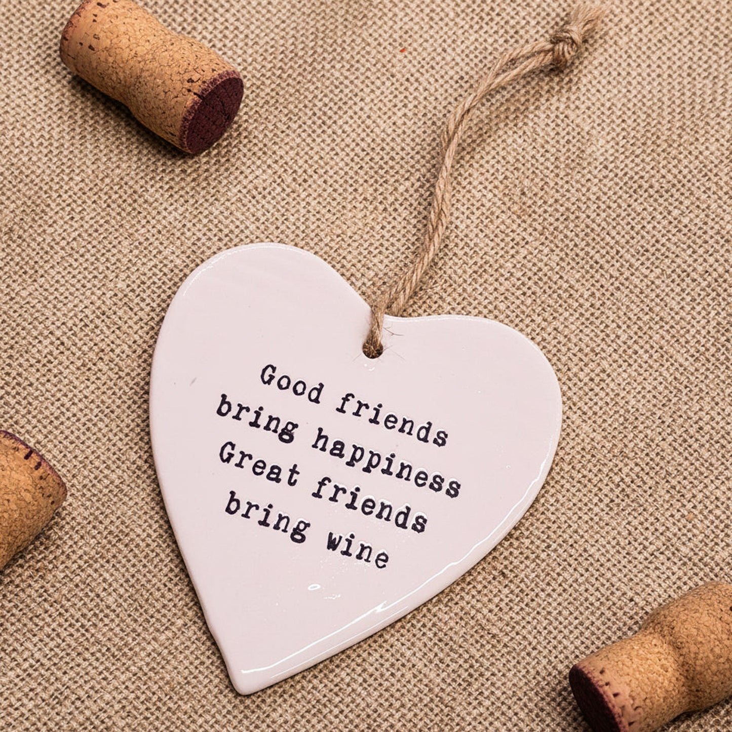 Ceramic Heart - Good friends...