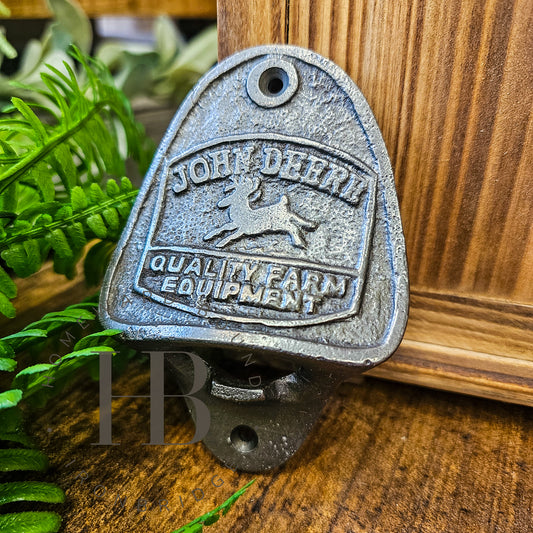 Cast Iron John Deere Bottle Opener