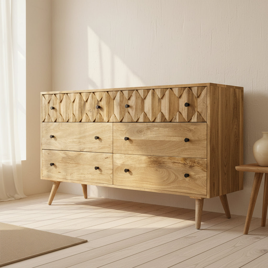 HB Bespoke - Hex Mango Chest of Drawers