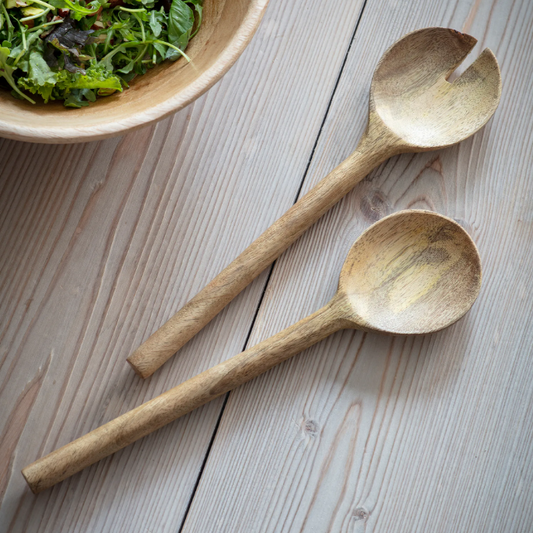 Midford Serving Spoons - Solid Mango Wood