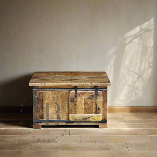 Rustic Mango Coffee Storage Table
