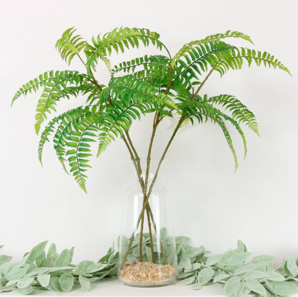 Artificial Ostrich Fern Spray