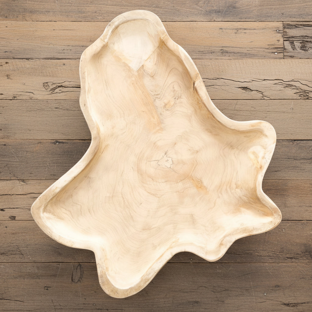 Raw Edge Teak Set of 2 Tables