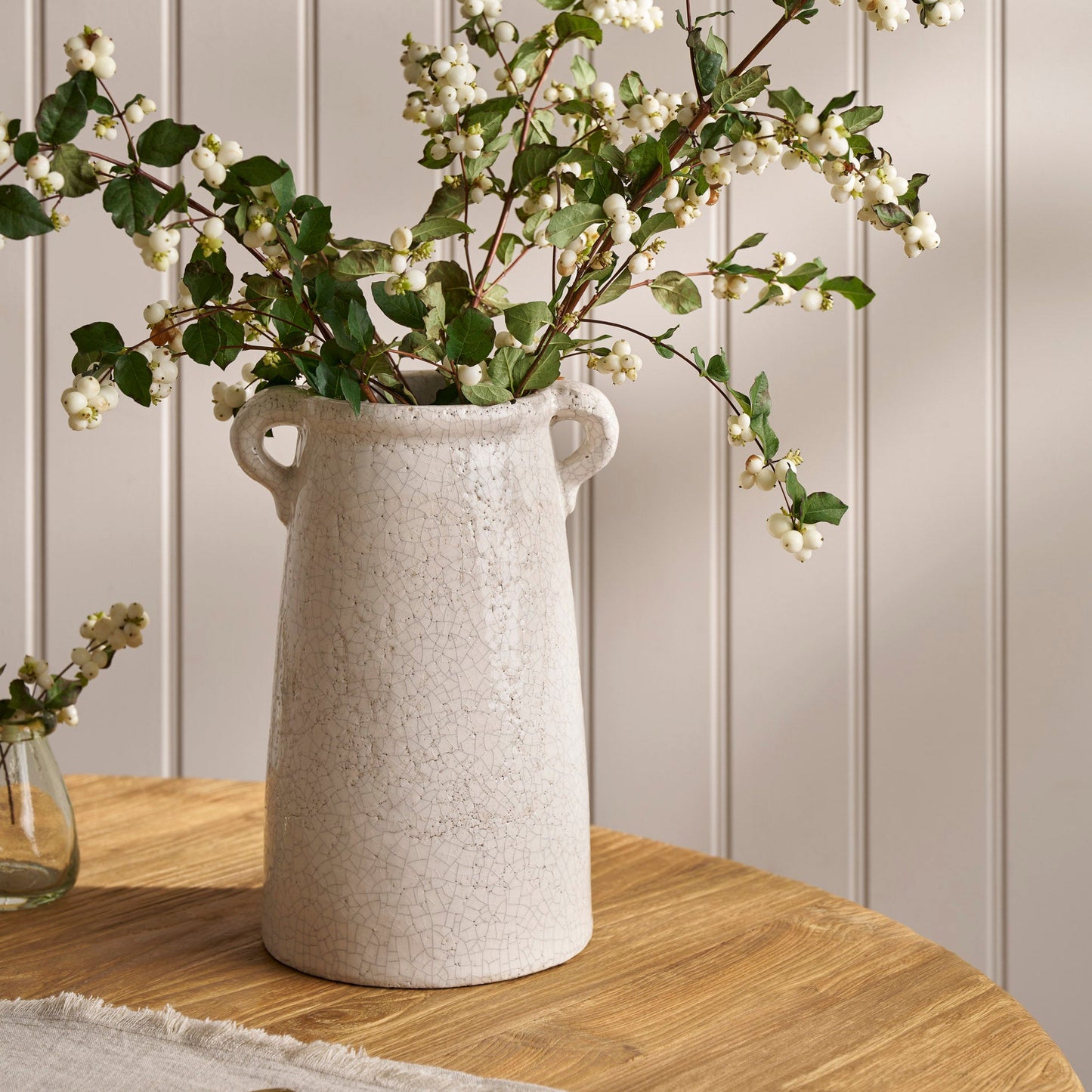 Ravello Large Vase Off-White Crackle Glaze
