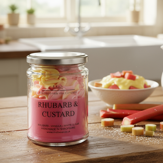 Rhubarb & Custard - Jam Jar Candle