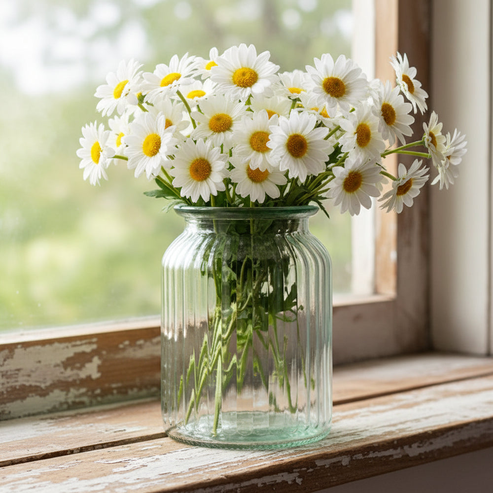 14cm Glass Jar Vase