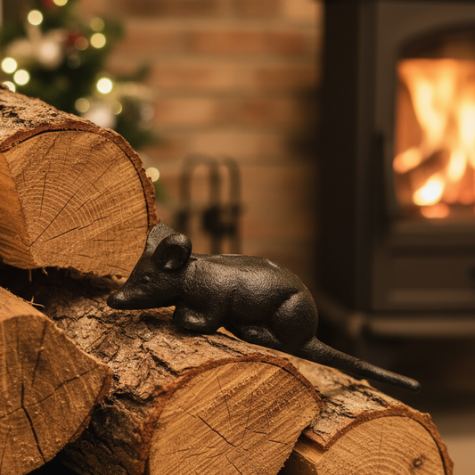 Small Cast Iron Mouse Ornament