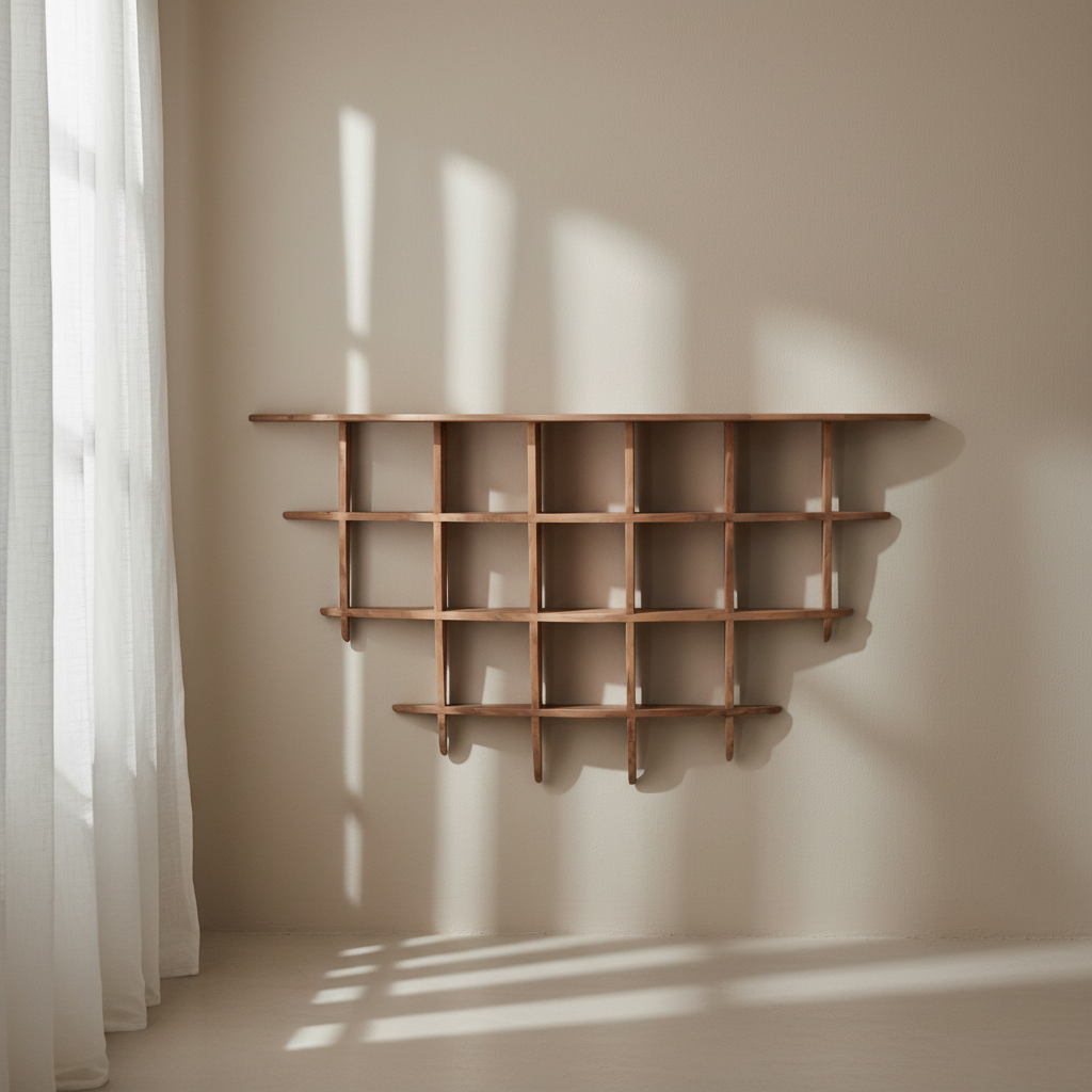 Solid Teak Shelving Unit