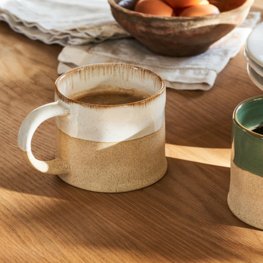 Bladon Half Glazed Mugs - Set of 2