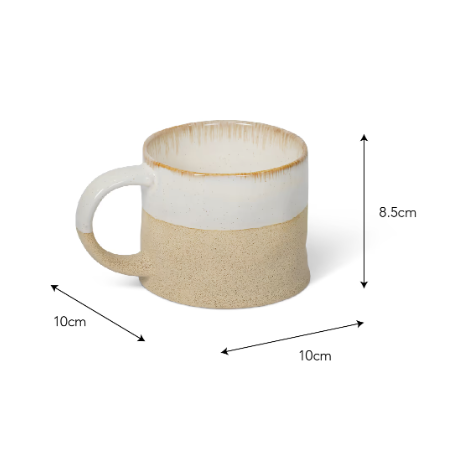 Bladon Half Glazed Mugs - Set of 2