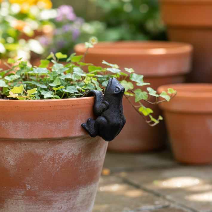 Cast Iron Frog Pot Hanger