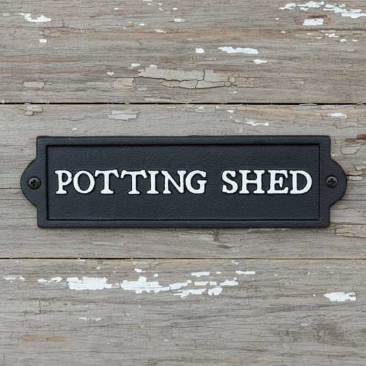 'Potting Shed' Cast Iron Sign