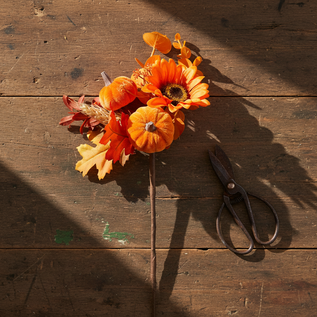Autumn Pumpkin Florals Pic