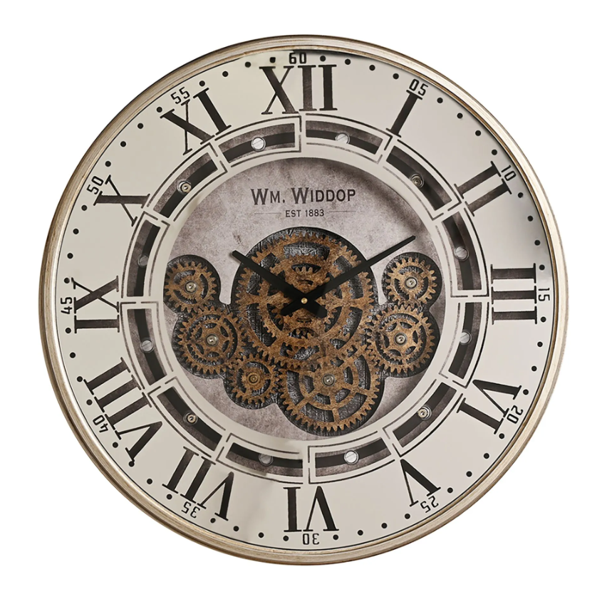Widdop & Sons Moving Cog Clock - 60cm